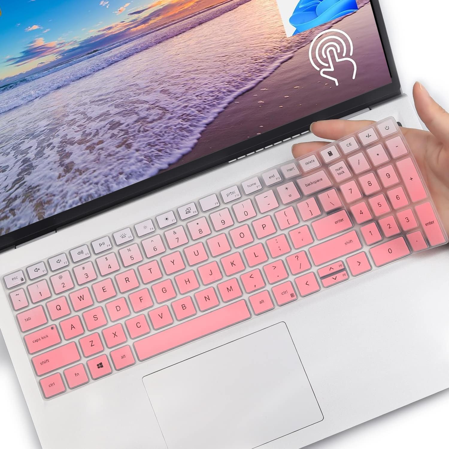 Cubierta de Teclado de Silicona para Dell 16 Plus, Inspiron 15, Vostro 15, Latitude 3520