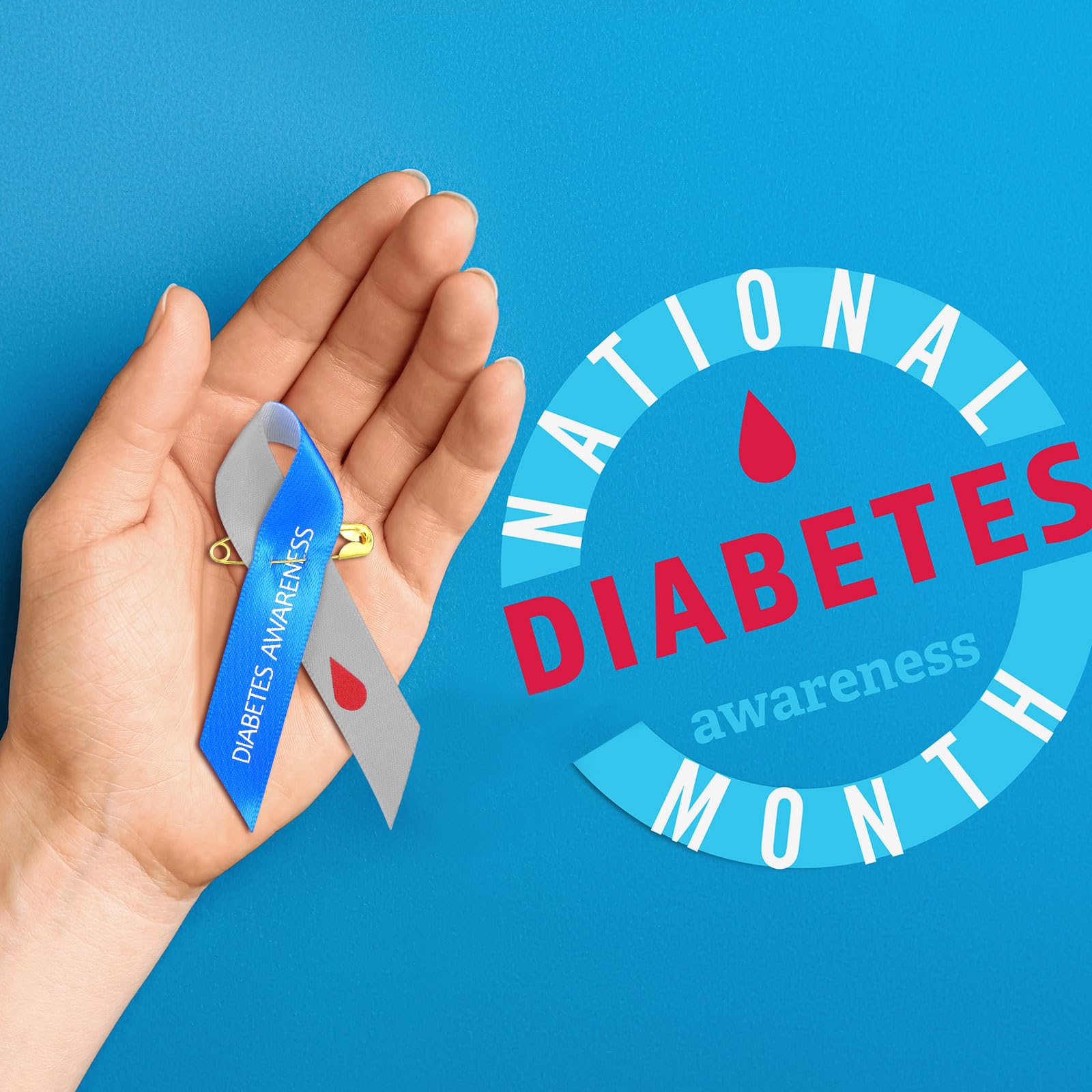 Diabetes 2 Awareness Ribbon