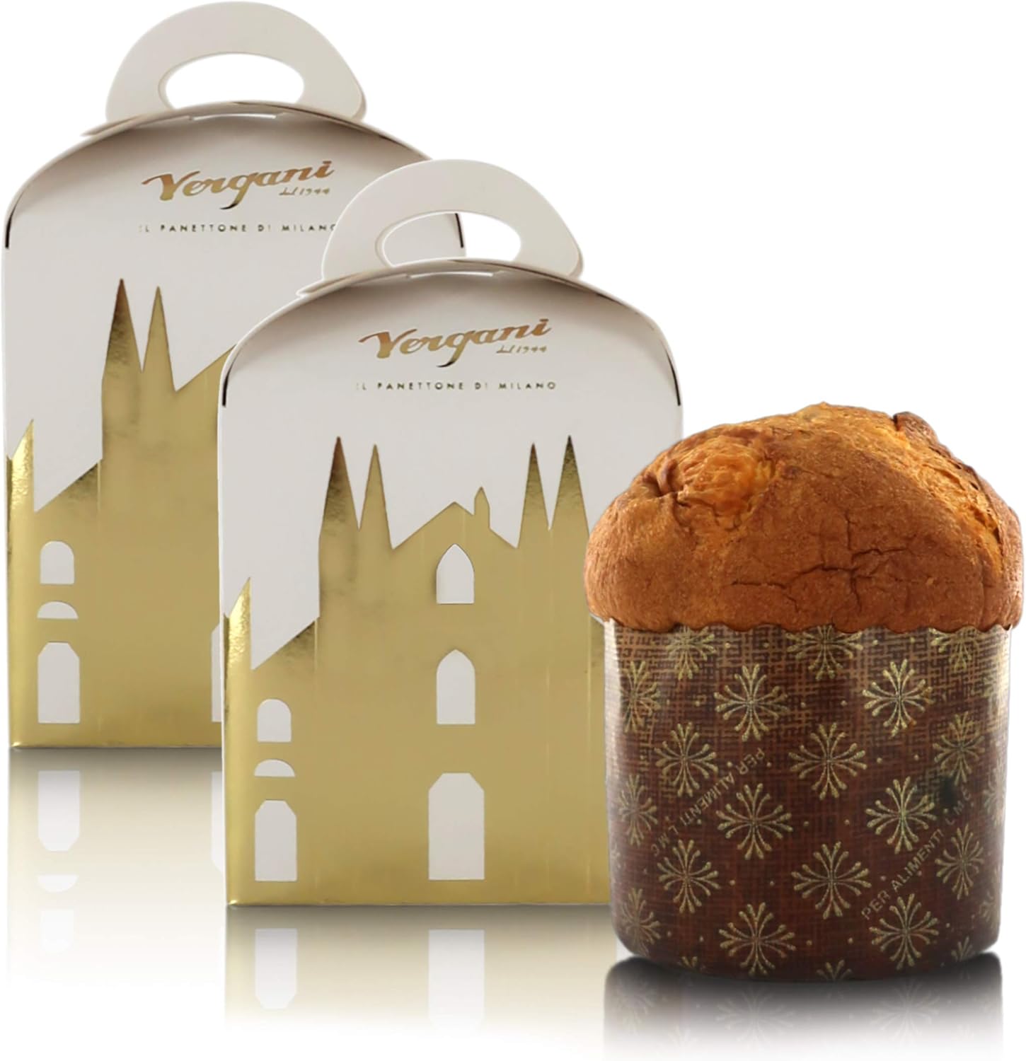 Panettone de Milán receta clásica, formato mini con el Duomo - 100 gr