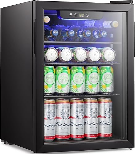Antarctic Star Refigerador de bebidas para 100 latasmini refrigerador de bodega para refrescos, cerveza o vino, dispensador de bebidas pequeñas,