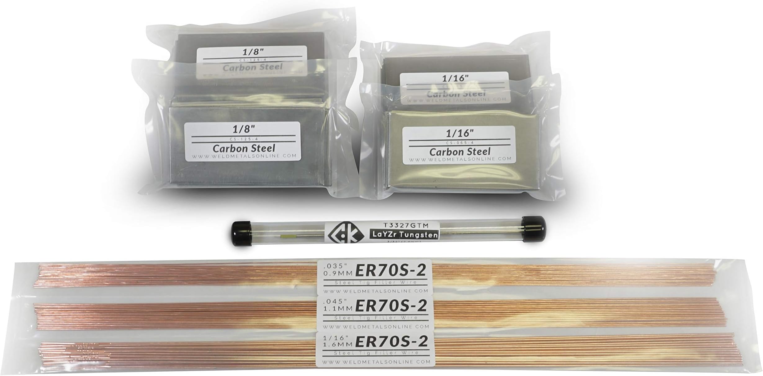 Aluminum TIG Welding Starter Kit (20) 1/8” 5052 Aluminum Coupons, (20