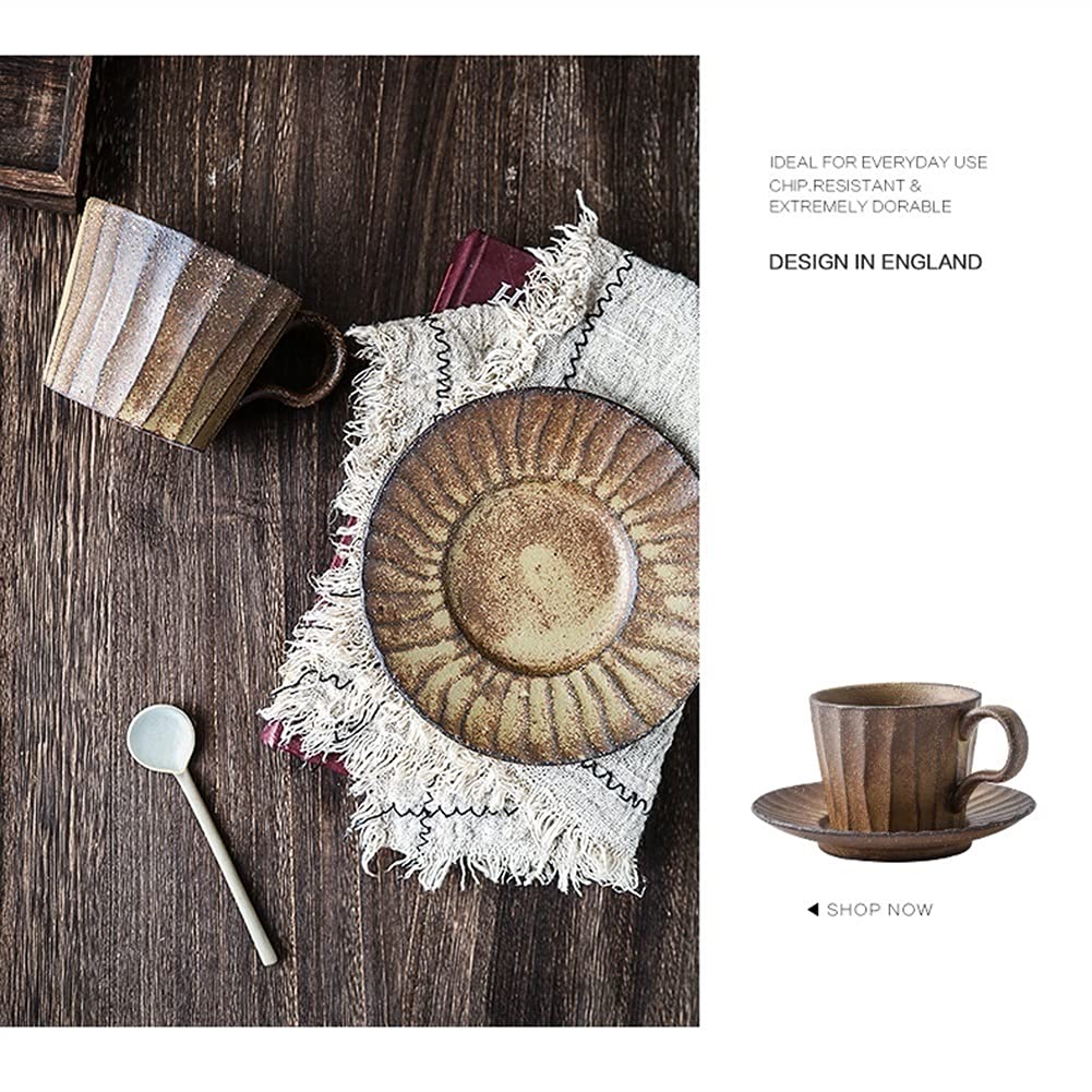 Set di tazzine da caffè in porcellana, tazze da tè in porcellana, tazze da tè pomeridiane, lussuose riutilizzabili e piattino, tazze da caffè grandi, tazze da cappuccino, tazze da latte, tazze da frul