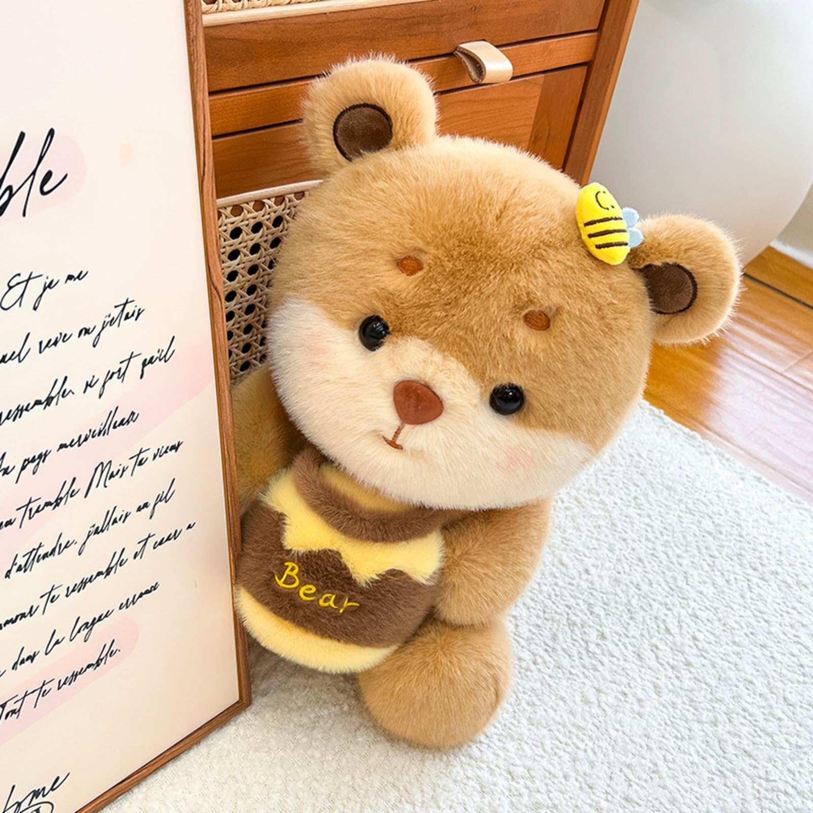 Kuscheltier Bär, Flauschig Teddybär, Stofftier aus Weichem Plüsch, Gemütliches Schmusetier, zum Kuscheln und Spielen, für Kinder und Baby (50 cm,Bär)