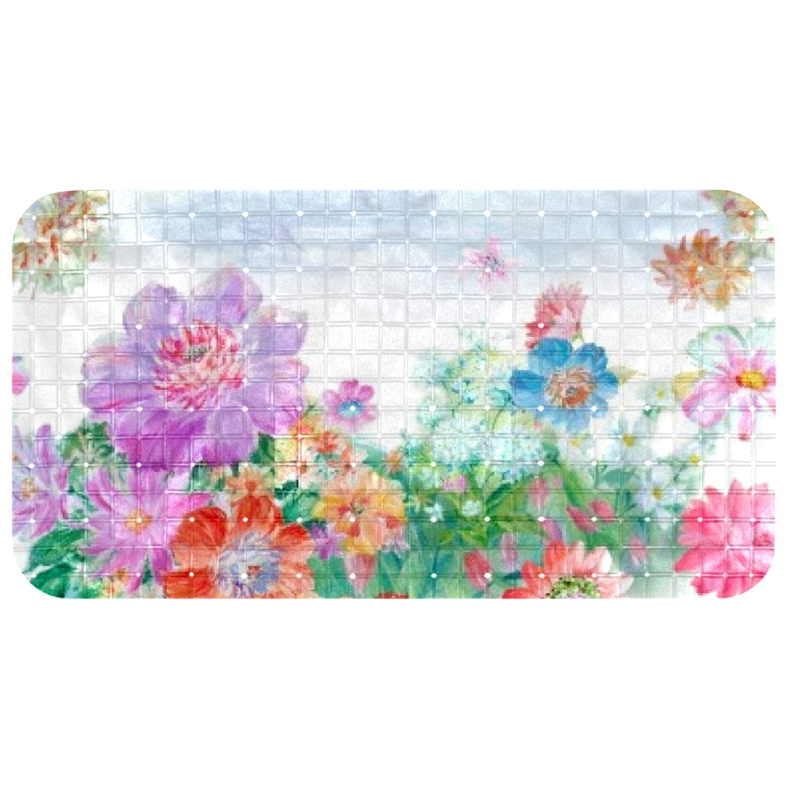 Tapis de douche rectangulaire Bennigiry : protégez votre bébé des chutes (35 x 67 cm)