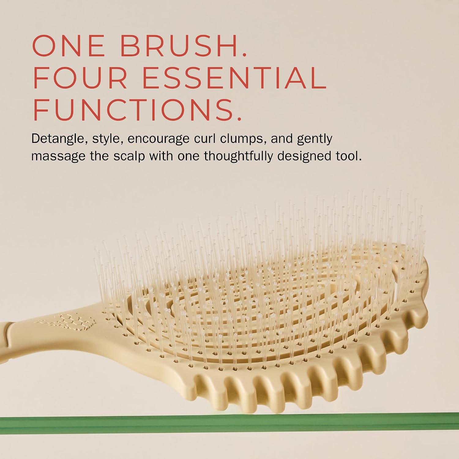 Bounce Curl Detangle Define EdgeLift Brush - Shortbread
