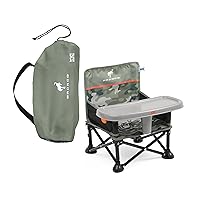 Vista 13 de Bright Starts Pop 'N Sit asiento elevado portátil, uso en interiores/exteriores, asiento de piso con bandeja para alimentación, rosa, 6 meses - 3