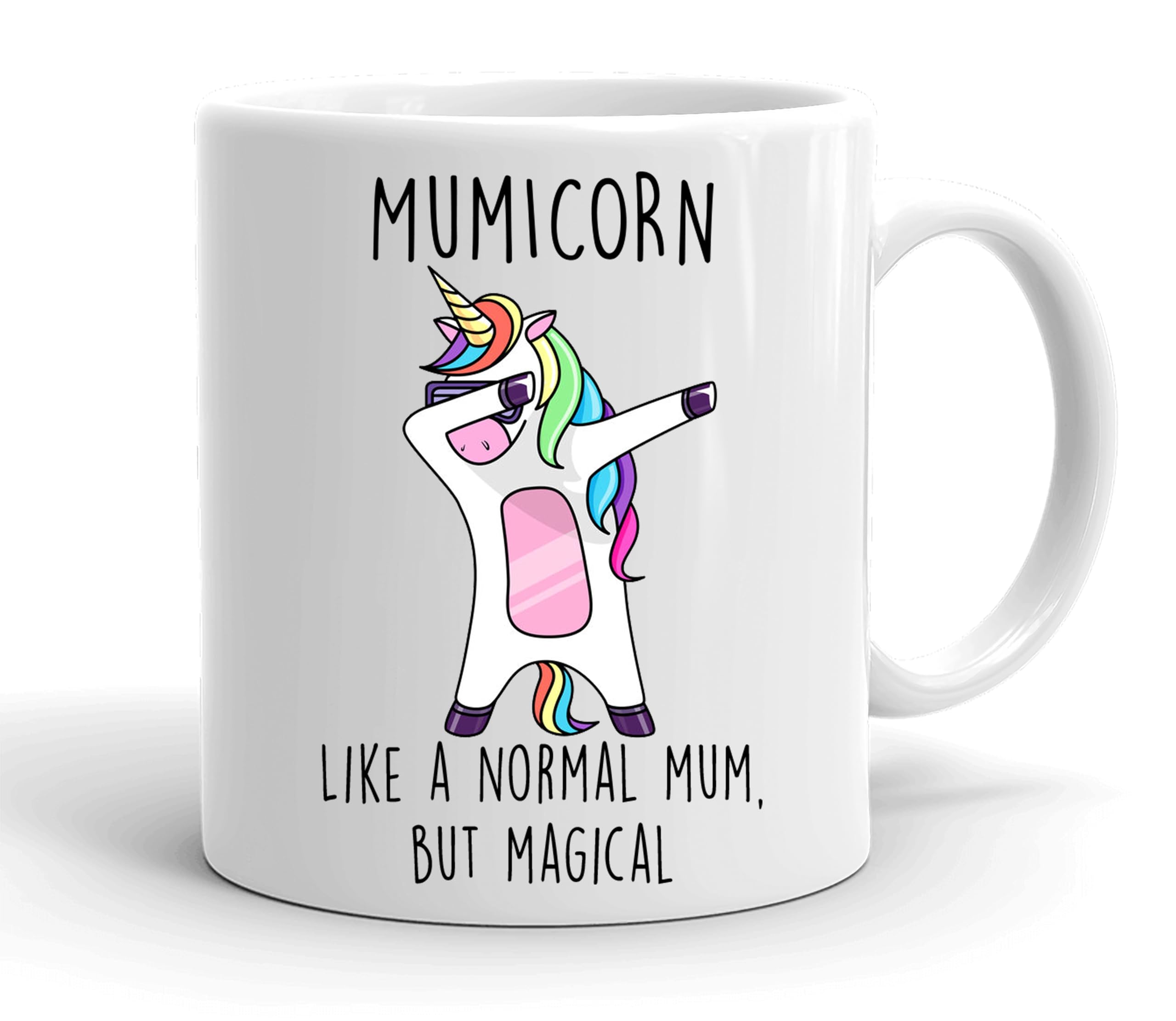 VIROSA Funny Mumicorn Mug – Like a Normal Mum, But Magical – Cute Unicorn Mug Gift for Mum or Mother – Birthday, Christmas, or Mother’s Day – 11oz Ceramic Coffee Cup