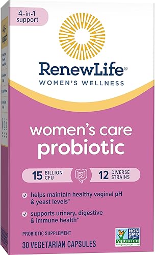 Miniatura 8 de Renew Life Probióticos para mujeres, 15 mil millones de UFC garantizados, suplemento probiótico para la salud digestiva, vaginal e inmunológica,