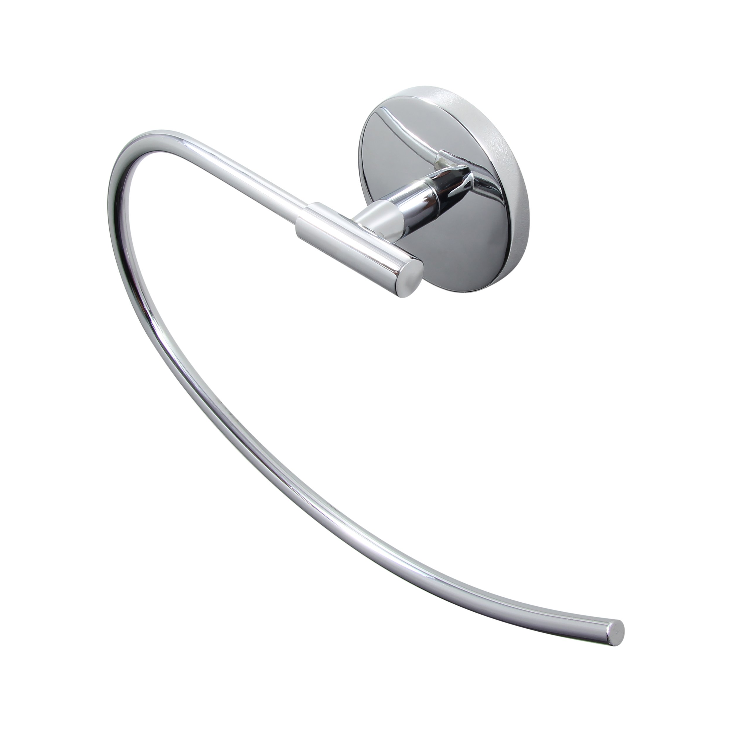 Dyconn Faucet BATR-CHR Wall Mounted Towel Ring, Chrome