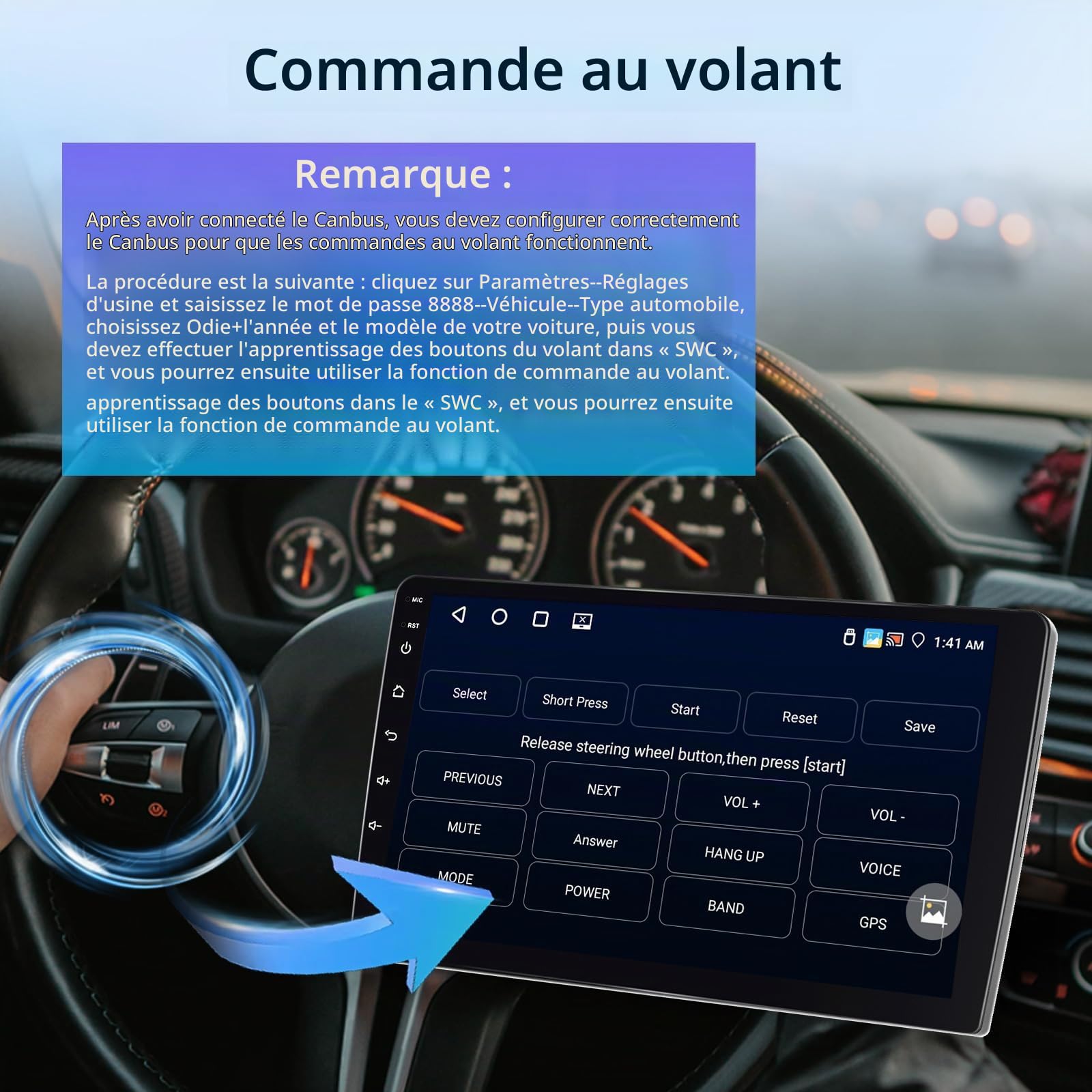 [4G+64G] Android Autoradio pour Mercedes Benz Vito W447 2014-2020 avec Carplay & Android Auto sans Fil, Écran Tactile IPS 10,1 Pouces avec GPS, WiFi, 32EQ, Bluetooth 5.0, Radio FM/RDS