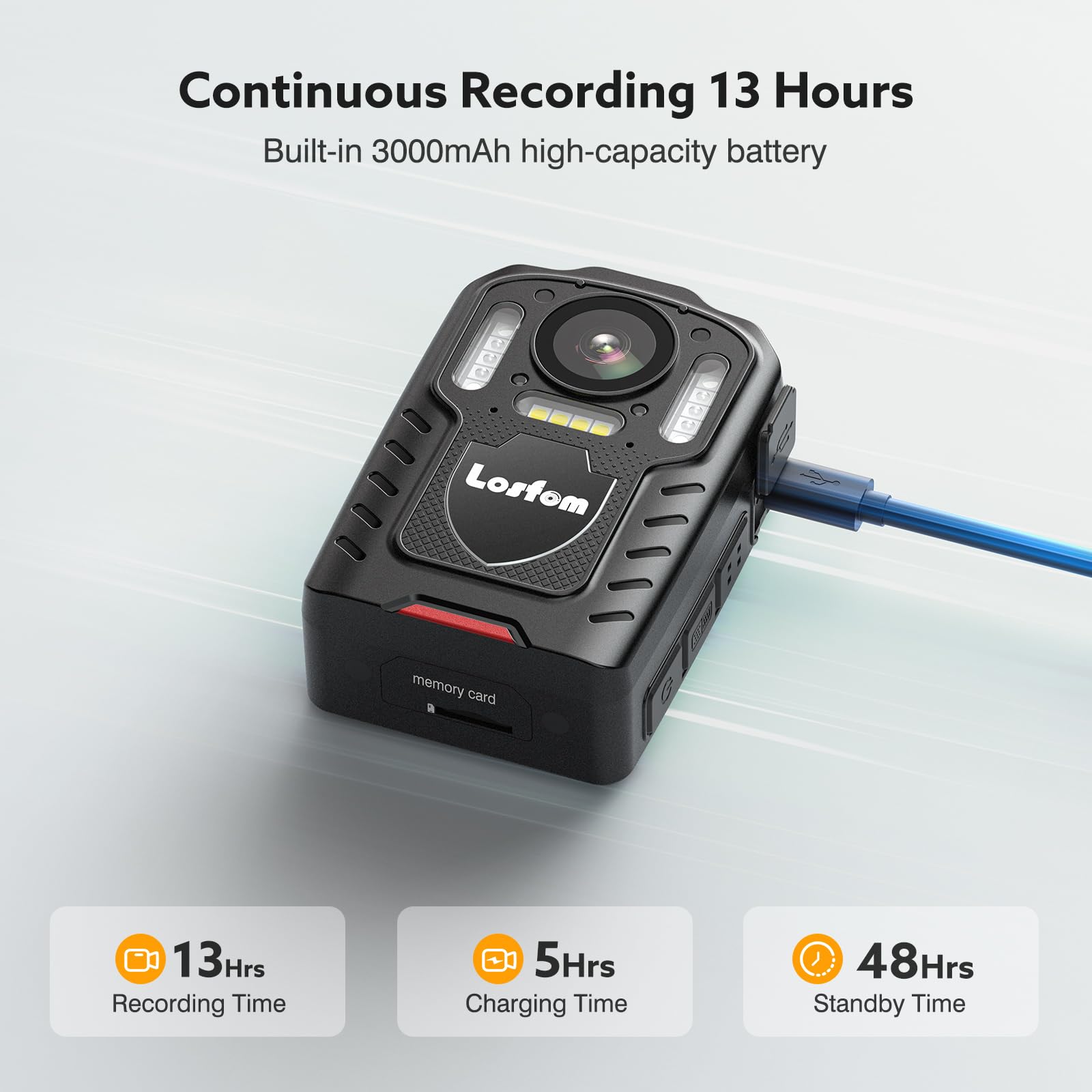 Vlog Camera BOBLOV HD 1296P Body Mounted Camera N9 Mini Body