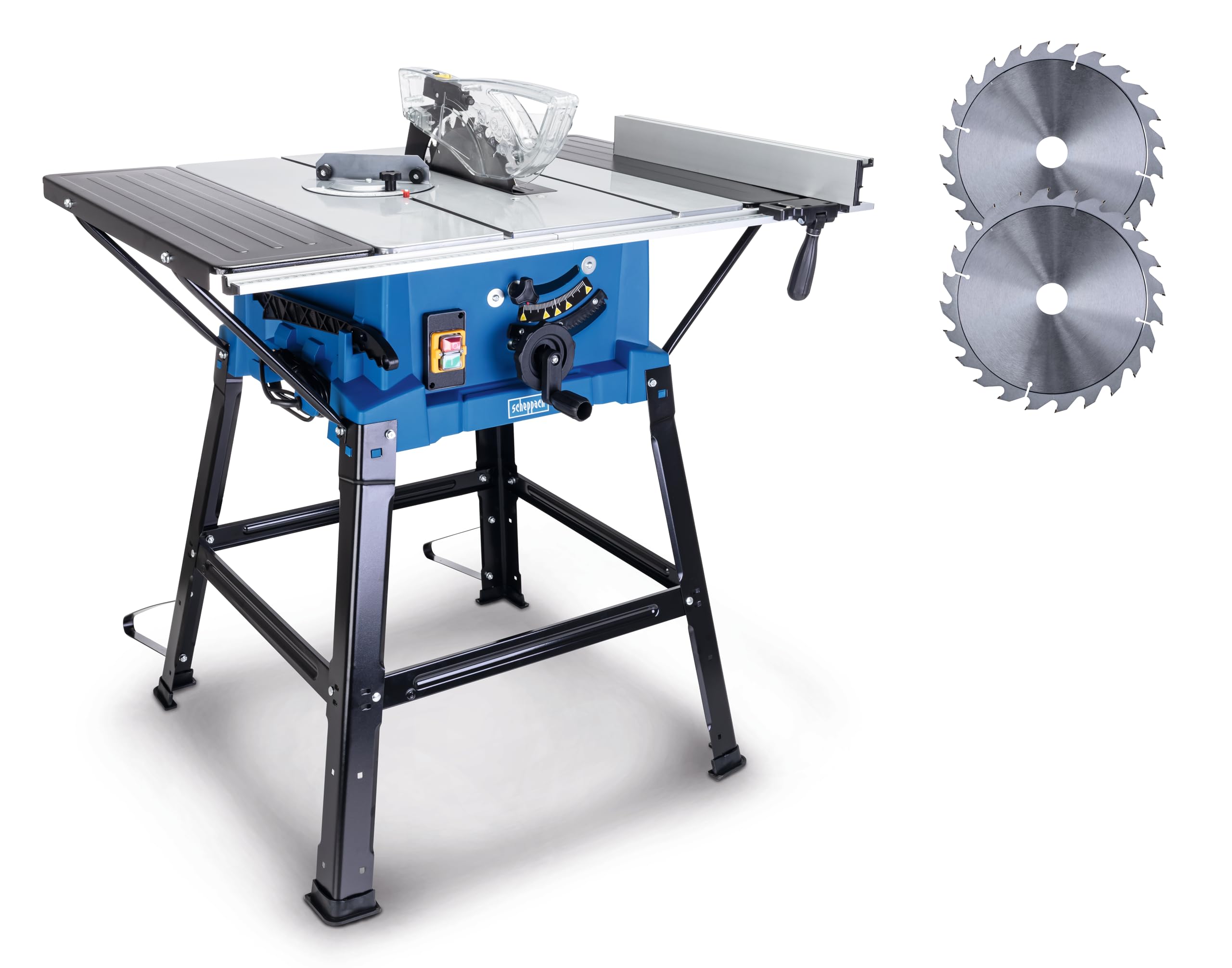 Scheppac HS250L Scie sur table 230V 2000W Hauteur de coupe 87mm Lame Ø254mm