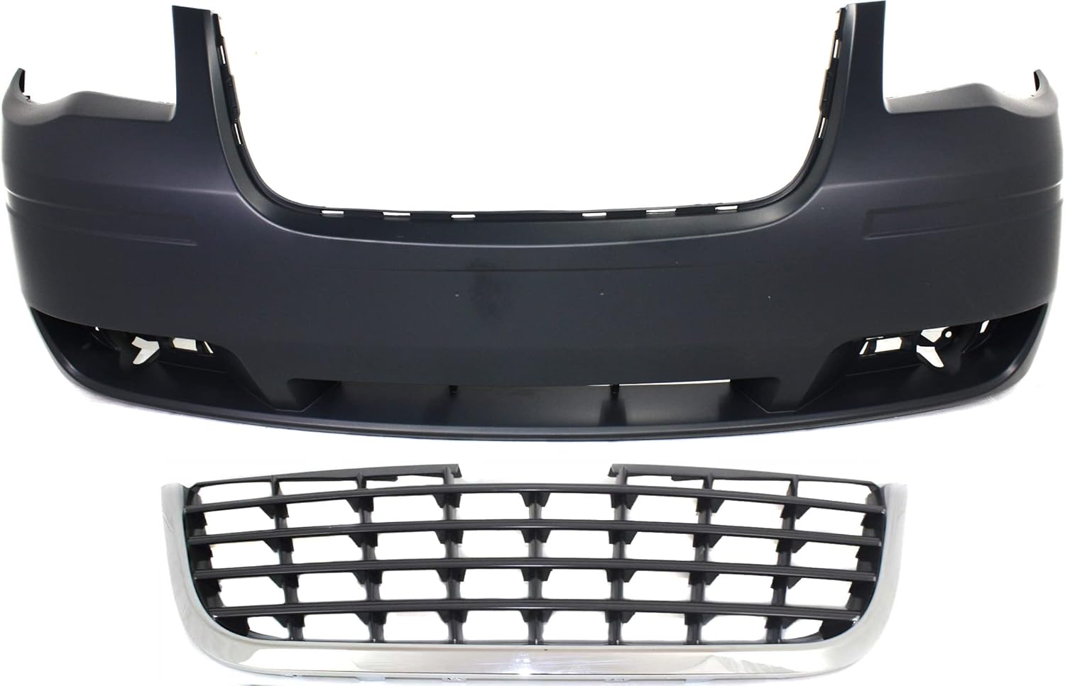 Garage-Pro Bumper Cover SET Compatible with 2008-2010 Chrysler Town & Country Front
