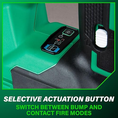 Miniatura 9 de Metabo HPT Clavadora inalámbrica multivoltios de 18 V  Incluye batería de iones de litio de 1-18 V, 3.0 Ah  Acepta clavos Brad de 18 GA de 58 a 2