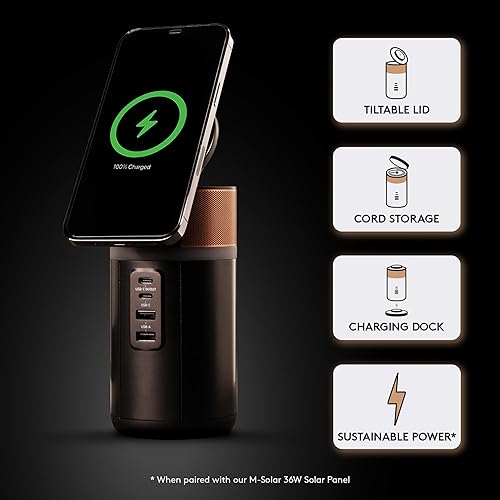 Miniatura 2 de DURACELL, Estación de energía M150, ligera y compacta, banco de energía portátil para cargar portátiles, teléfonos, tabletas, auriculares y relojes