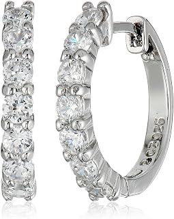Sterling Silver Hinged Huggie Hoop Earrings