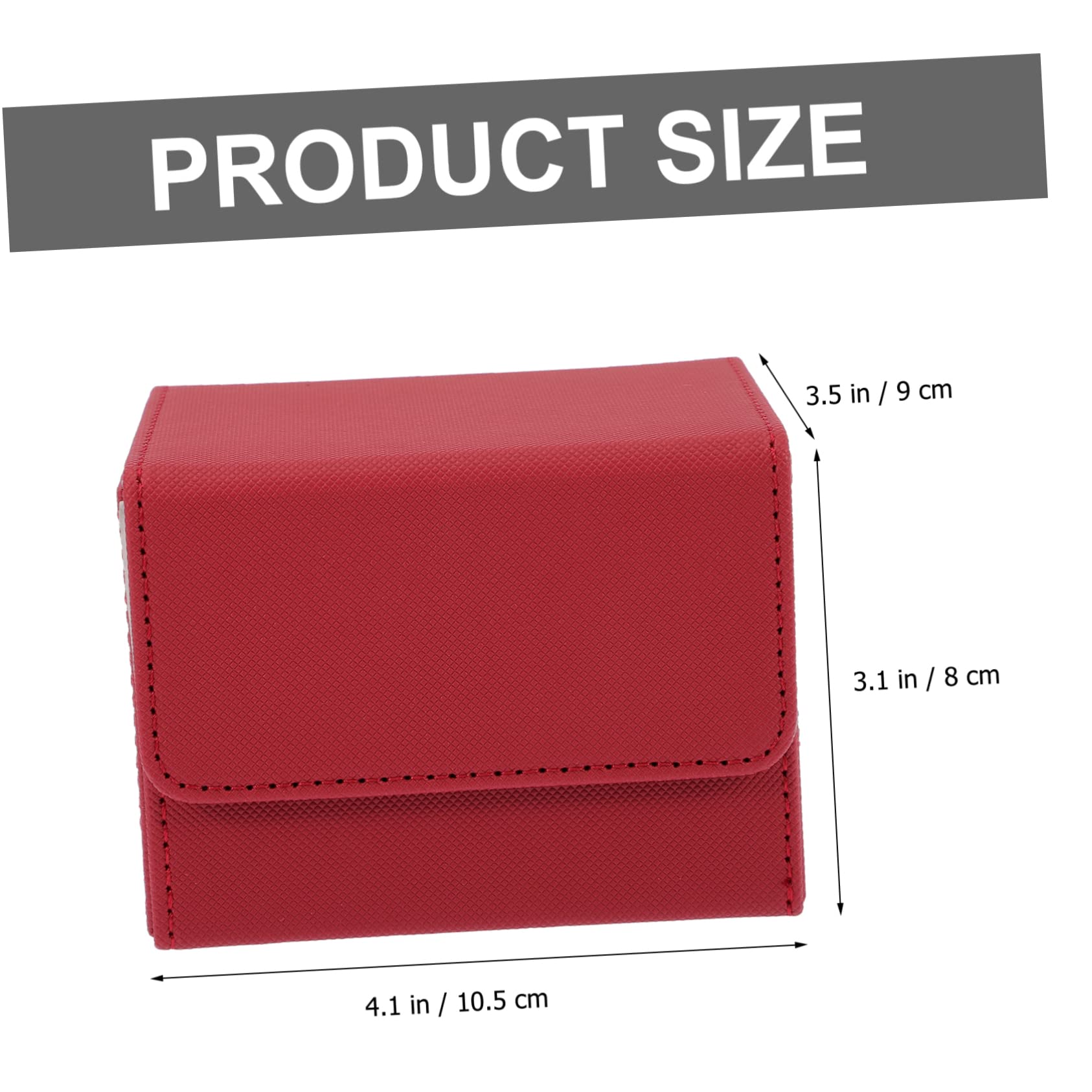 Lurrose 3pezzi Scatola Porta Carte Pu Leather Organizer Per Giochi Di Carte Design Portatile e Antiscratch e Giocatori Per Amici e Famiglia