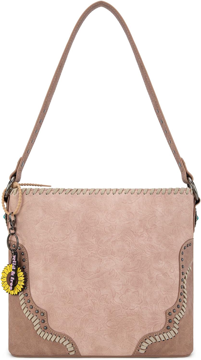 Montana West Fringe Shoulder Bag for Women Western Tooled Hobo Tote Bag Purses