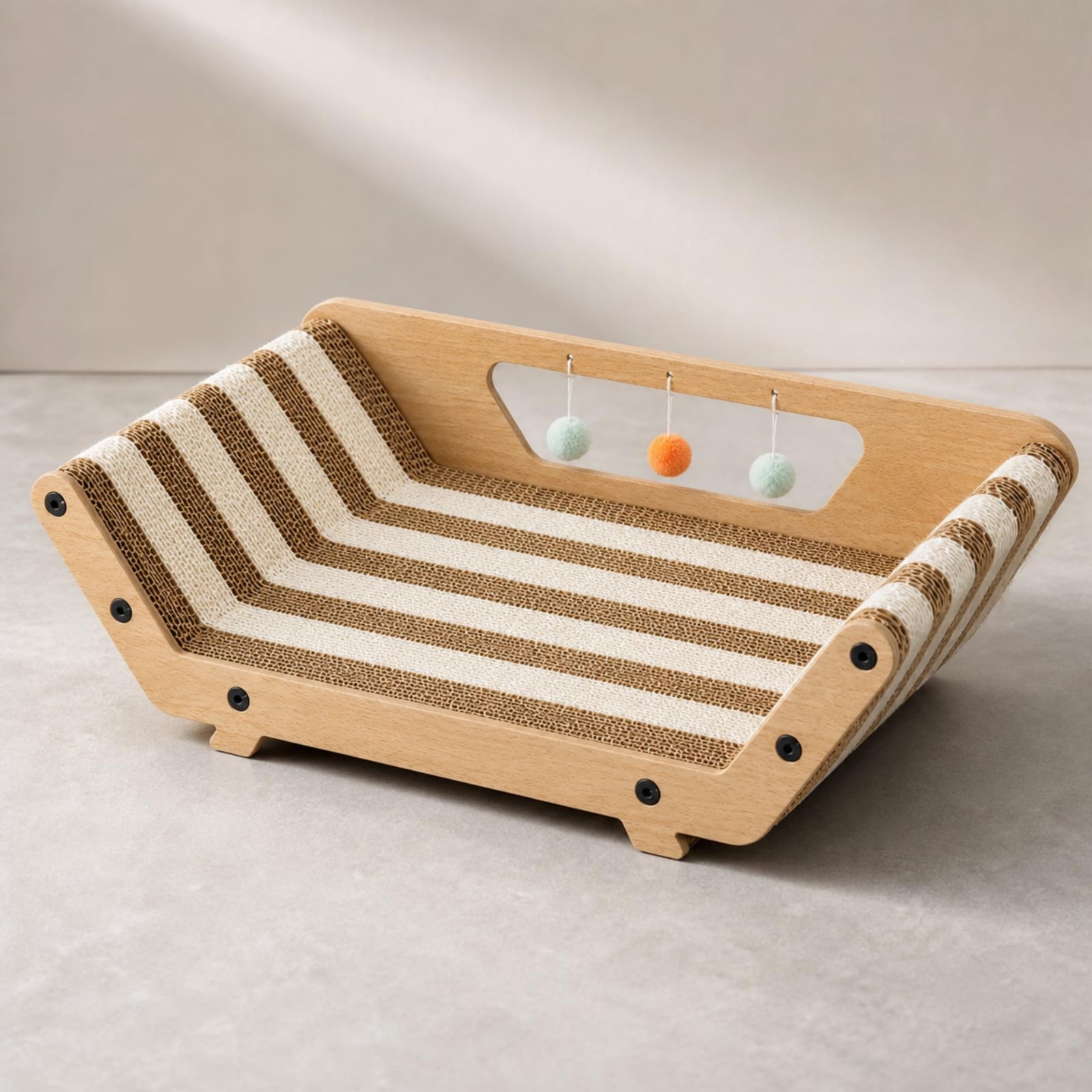 Colcolo Sofá Rascador para s Resistente | Ergonómico, Cama Rascadora Cartón, para Casa