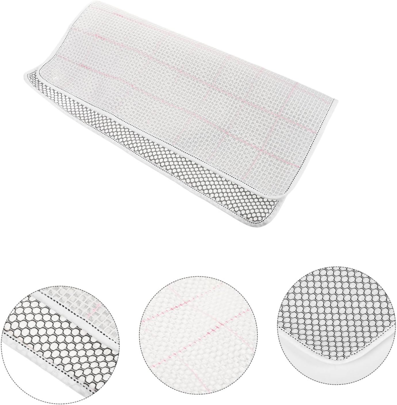 Housoutil DIY Embroidery Fabric Base: for Craft Projects Latch Hook Rug Canvas Rug Hooking Mesh Canvas Ideal for Needlework Projects