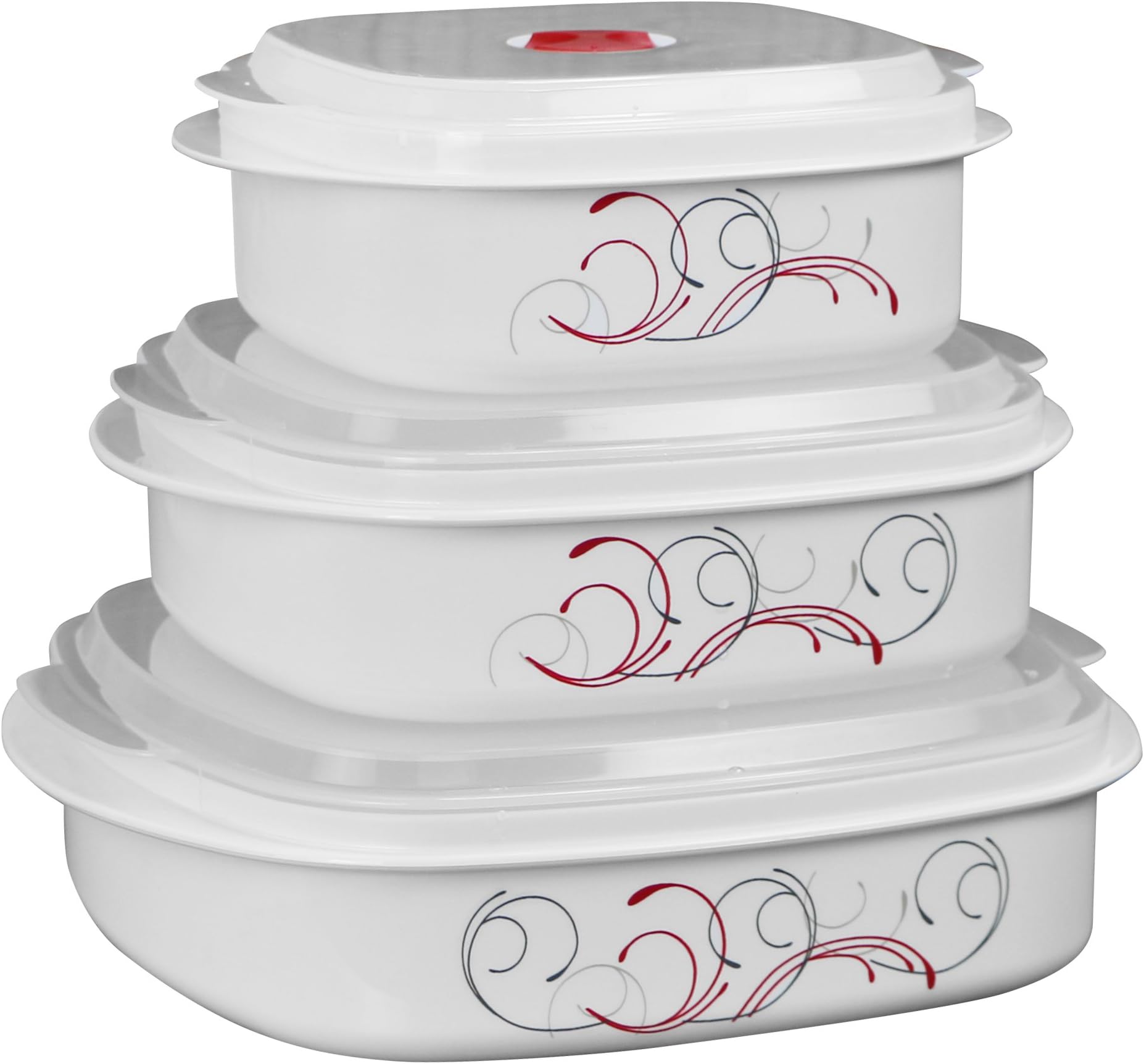 Corelle Coordinates by Reston Lloyd 6-Piece Microwave Cookware, Steamer and Storage Set, Splendor