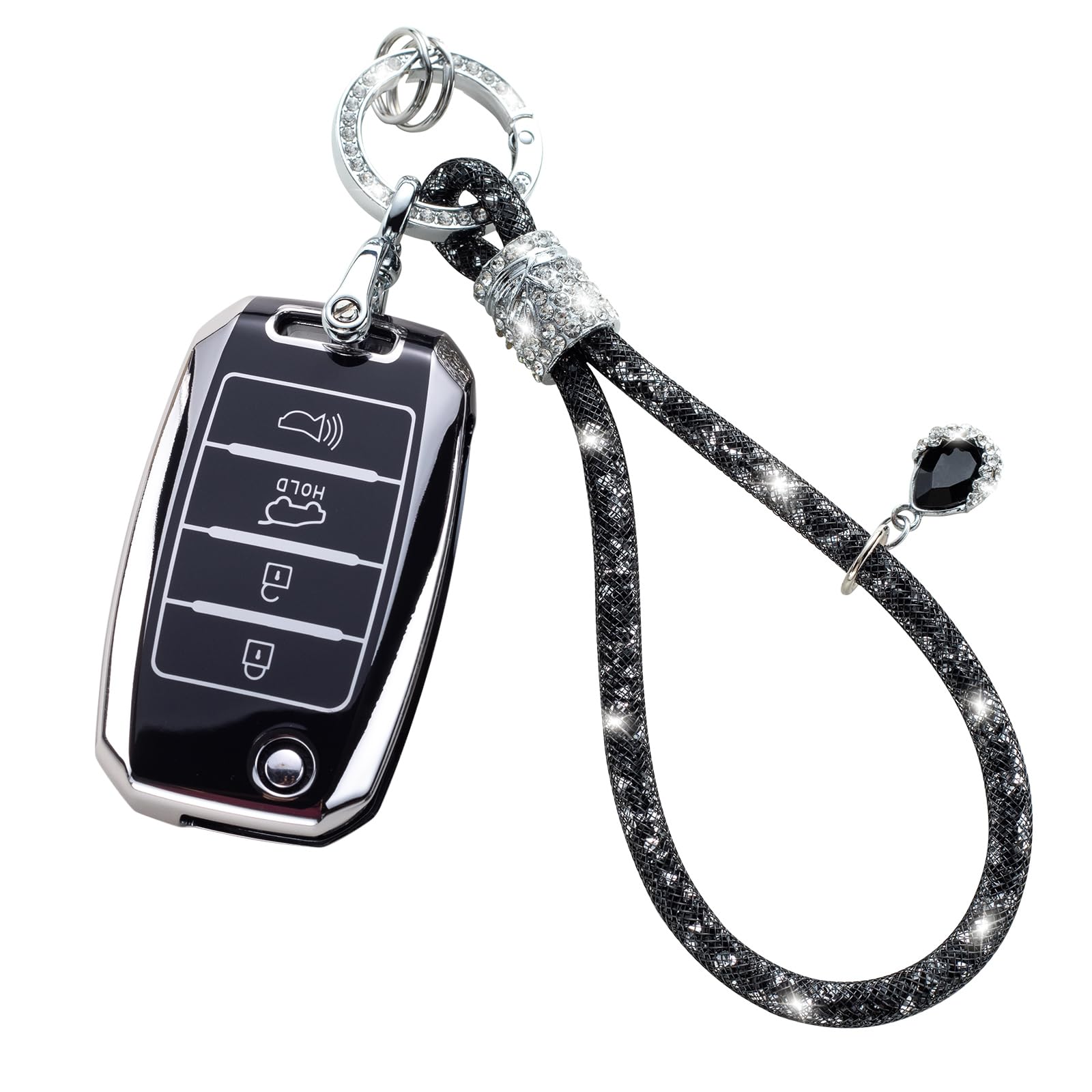 For Kia Key Fob Cover With Crystal Car Keychain Key Desertcart