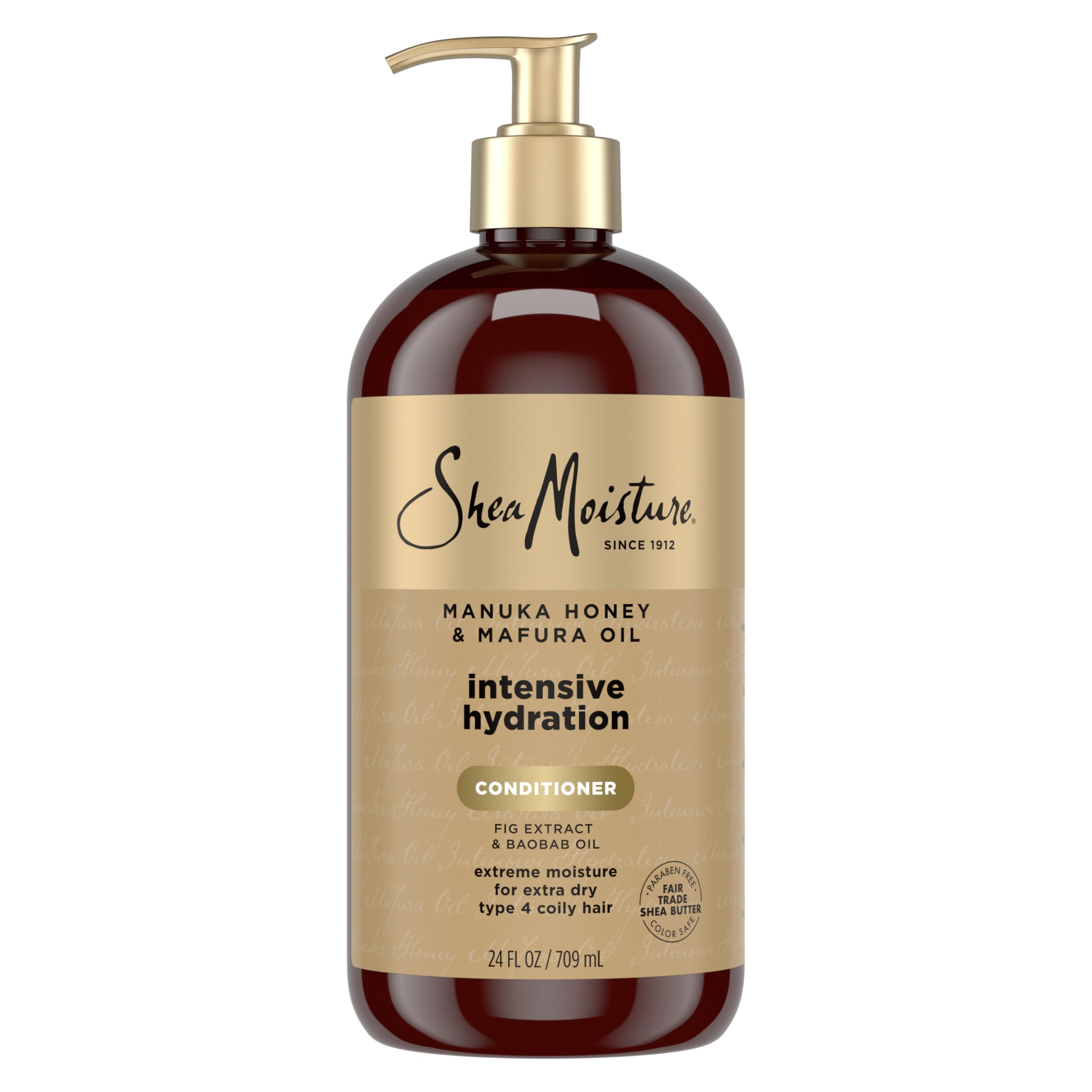 SHEA MOISTURE Intensive Hydration Conditioner for Dry, Damaged Hair Manuka Honey and Mafura Oil deep moisturizing conditioner 24oz