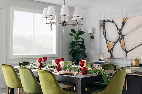 Miniatura 8 de Parque Harbour phhl6088Beatty 8araña de 32" de ancho con pantallas de tela de luz,