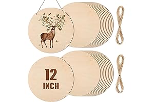 Suzile Wood Rounds for Crafts | Unfinished Wood Crafts Cutouts