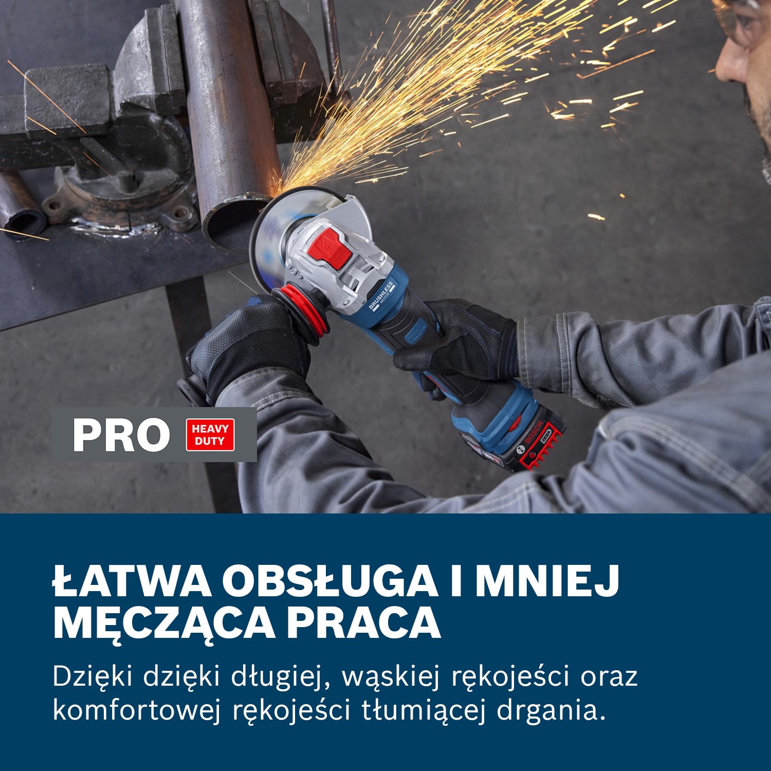 Bosch PRO 18V System Akumulatorowa szlifierka kątowa GWX18V-11PS (walizka L-BOXX)
