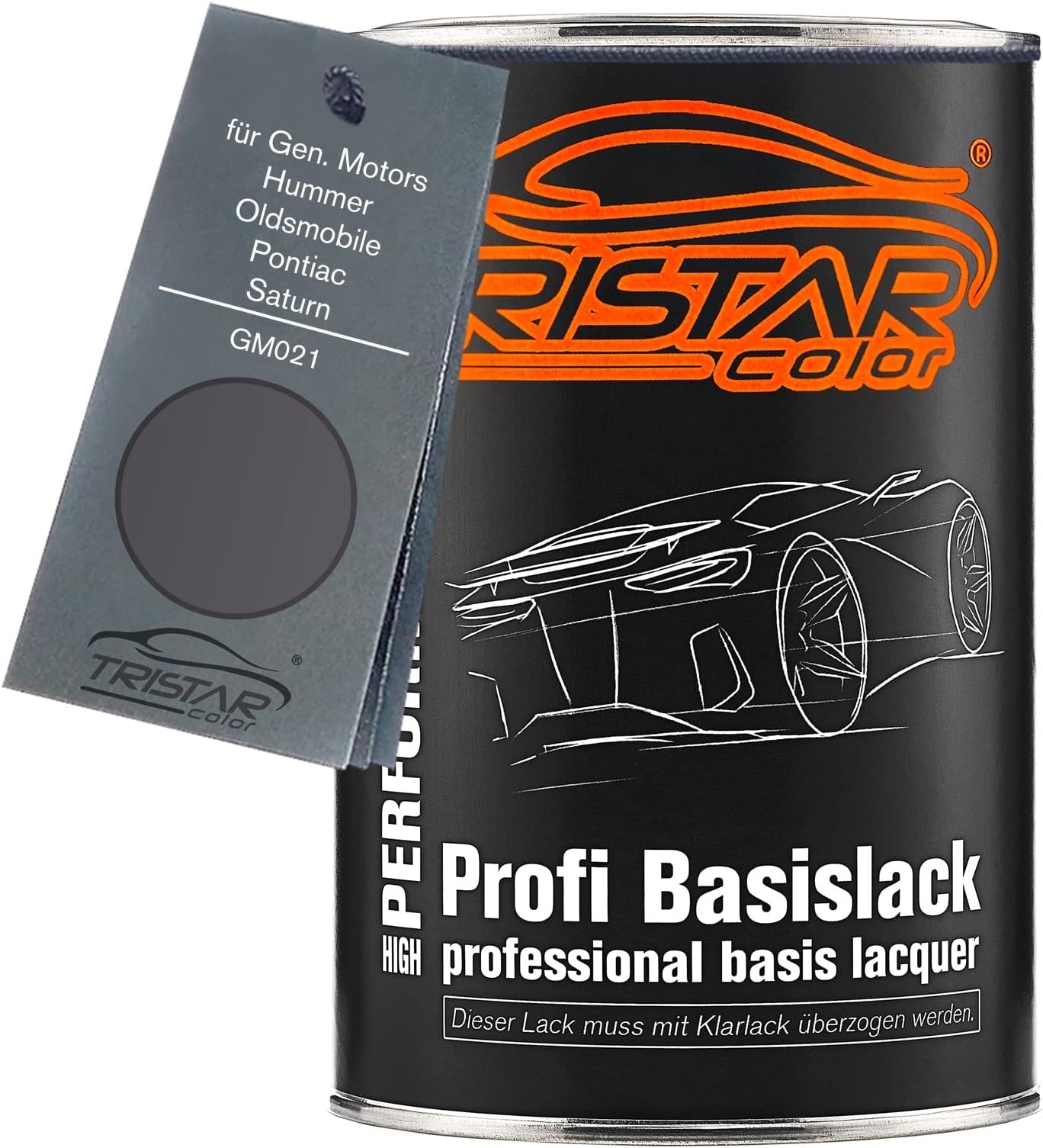 TRISTARcolor Car Paint Can ready-to-spray for Gen. Motors/Hummer/Oldsmobile/Pontiac/Saturn GM021 Tech Violet Metallic Base coat 1.0 litre 1000ml
