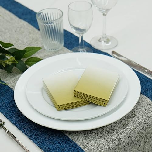 Miniatura 8 de Fanxyware Servilletas de cena de origami en forma de estrella en rosa y blanco degradado (desechables), paquete de 12, 23 x 15 pulgadas, papel de 3