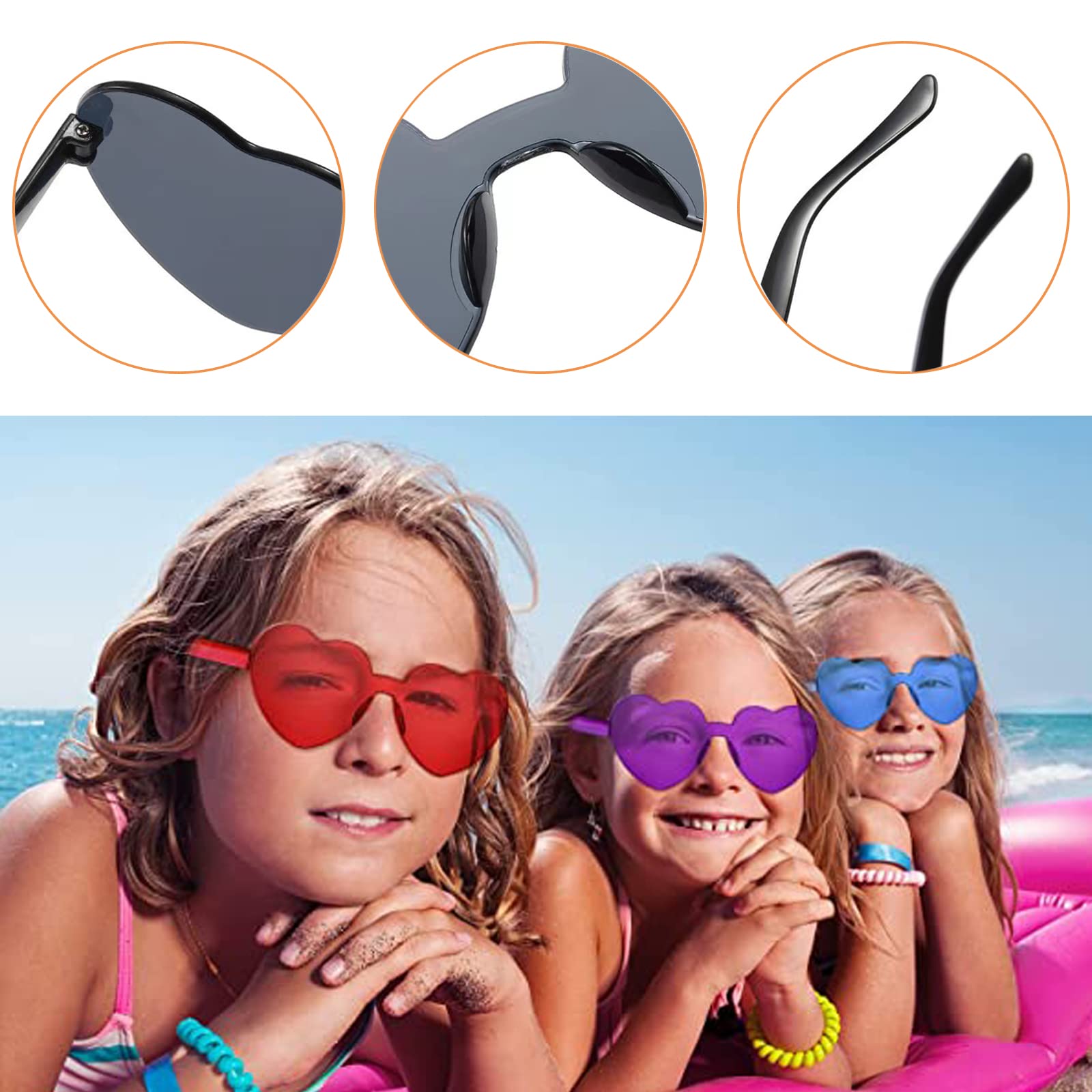 Mount Kumgang Party Sunglasses, Funny Hawaiian Glasses, Summer Party Photo Booth Props, Tropical Costume Favours - Image 4