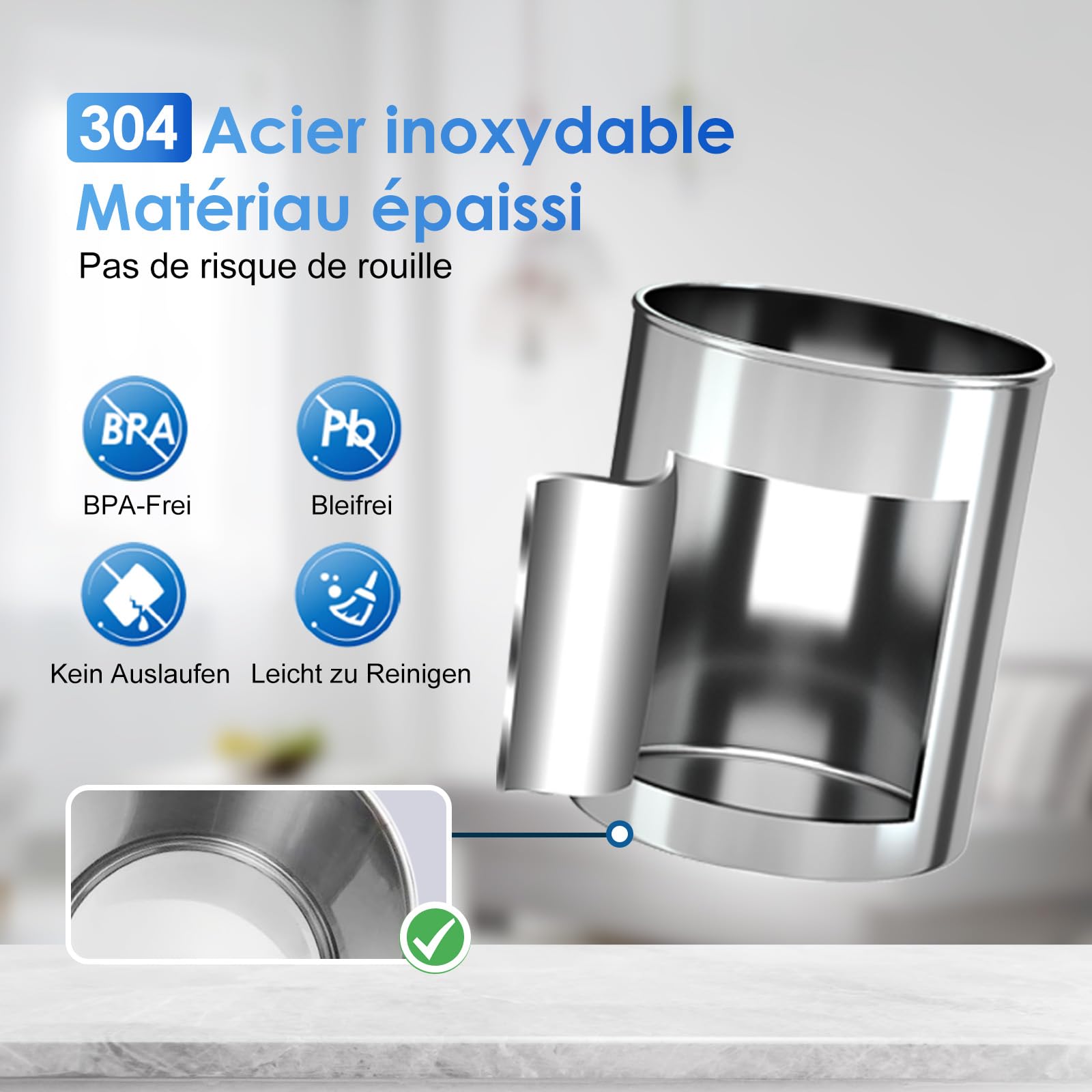 Purewell Filtre à Eau par Gravité 8,5L - Système de Filtration Familial avec Charbon Actif - Purificateur d'Eau pour Robinet et Eau de Pluie - Technologie Ultrafiltration - Grande Capacité