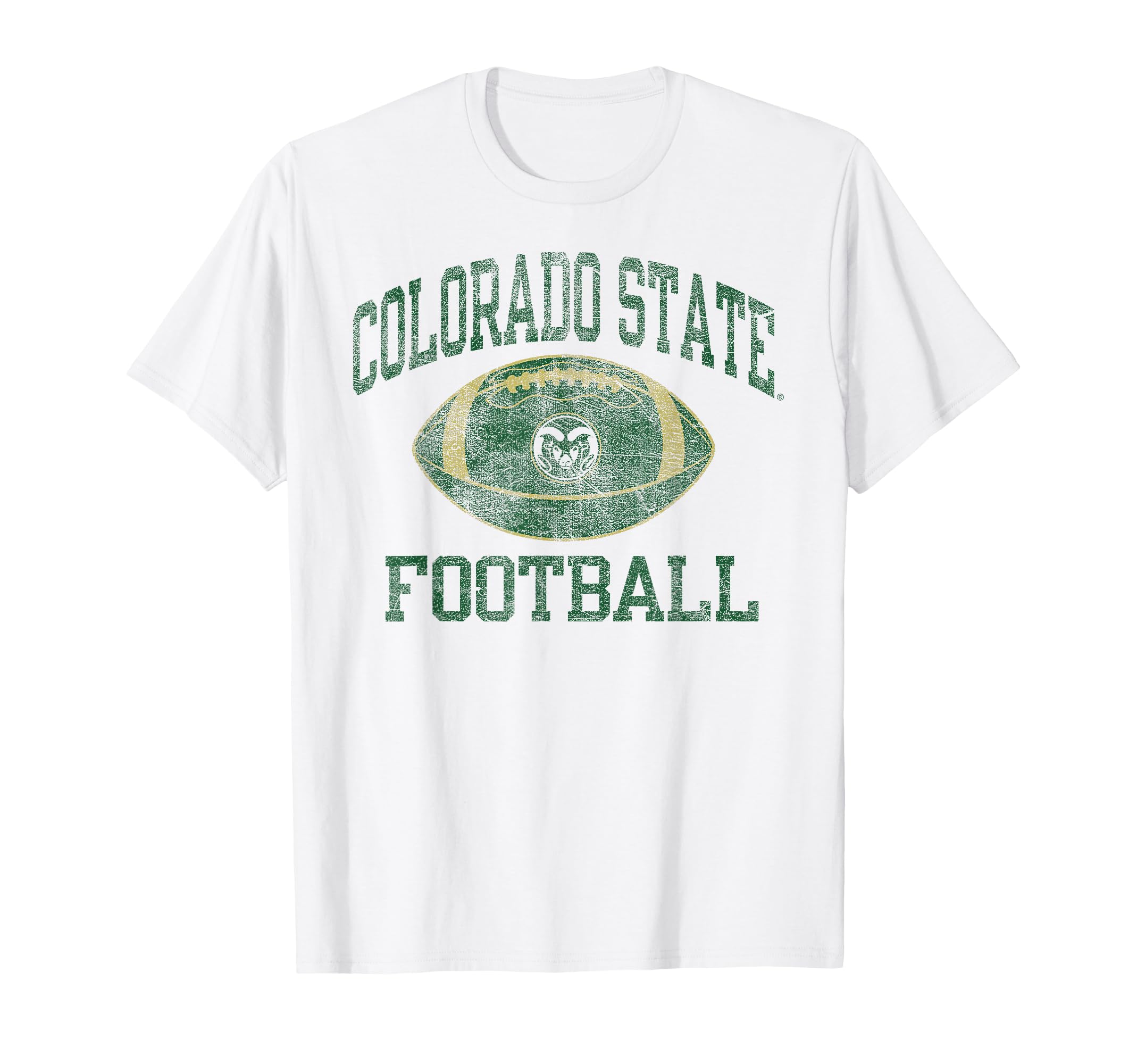 Colorado State Rams Football Intensity Vintage White T-Shirt