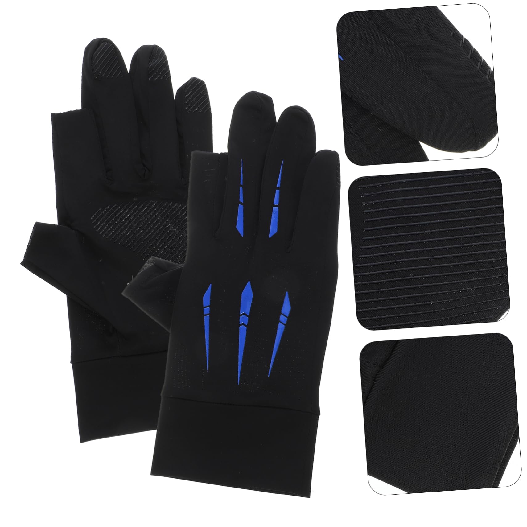 Kisangel 4 Pares De Guantes De Protección Solar Guantes De Entrenamiento para Hombres Guantes De Equitación Compactos Guantes De Bicicleta Resistentes Al Desgaste Guantes De Protección
