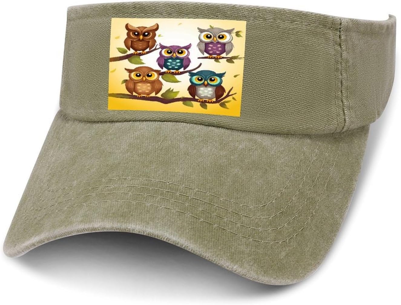 Owls Birds Sun Visor Hat for Men Women