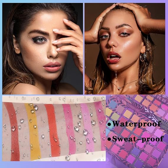 Professional 40 Color Eye Shadow Palette, Professional Makeup Shadow Palette, Highly Pigmented Intense Long Lasting Matte Shimmering Eyeshadow, Colorful Eye Shadow Waterproof (40 Colors)