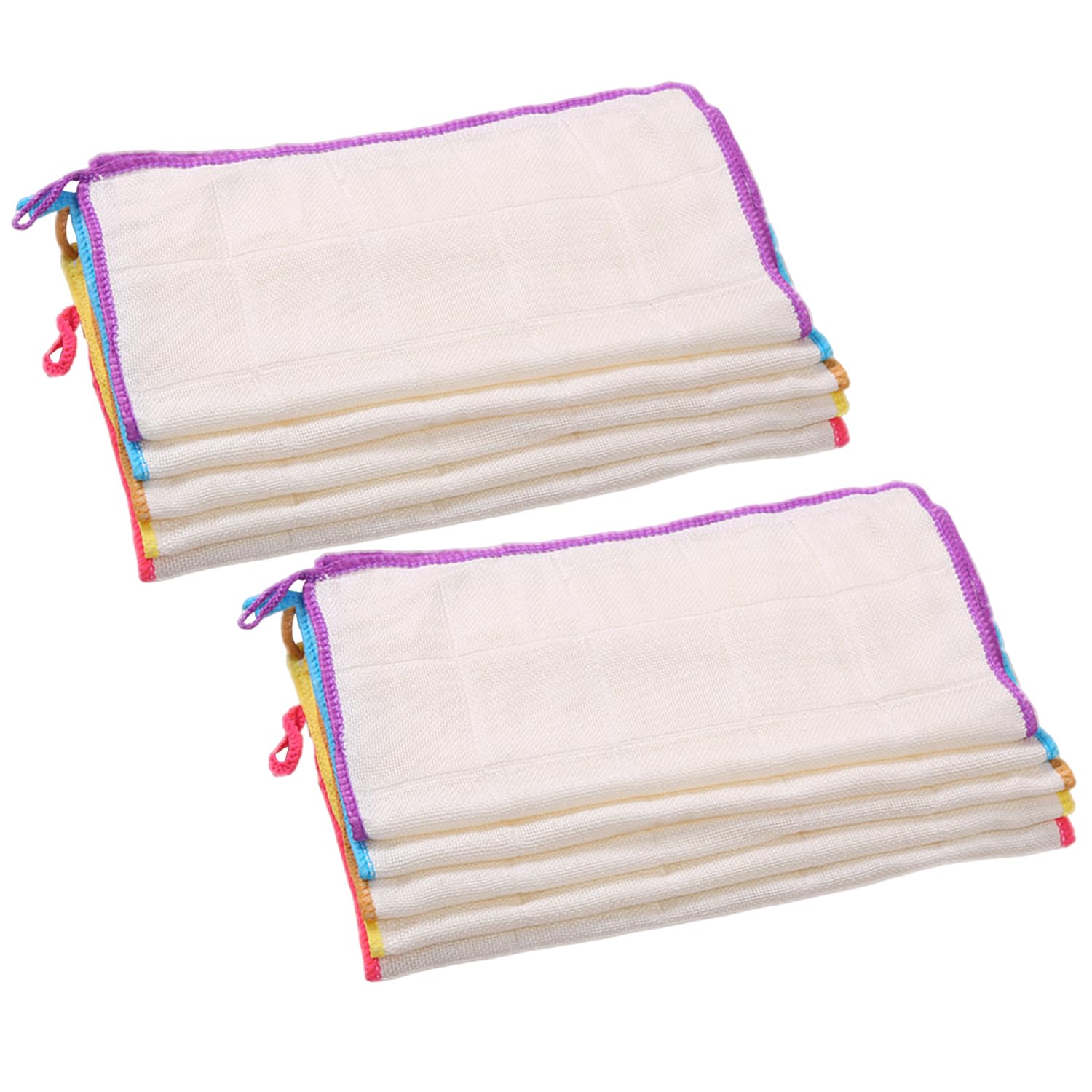 FFDHWU 10 Pieces Dishwashing Rags, Kitchen Dishcloths, Cleaning Kitchen Cloths, Cotton Dishcloths, Microfiber Cloths, Kitchen Rags For Tableware