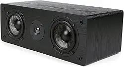 Micca Alto-falante MB42-C canal central para home theater, som surround, passivo, bidirecional (preto, cada)