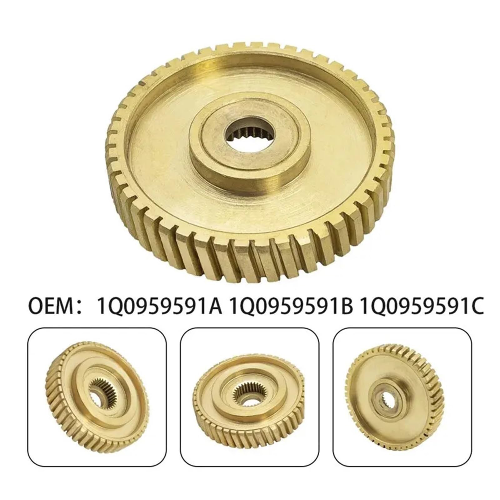 Shuogoufeng Store Compatibile con EOS kit di riparazione del motore del tetto apribile: ingranaggio interno in ottone 1Q0959591 ABC Tettucci apribili
