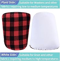 Vista 4 de MOLIGOU Jamón de sastres, herramienta de prensado para planchado, jamón de costura para dardos, manga, costura curvada