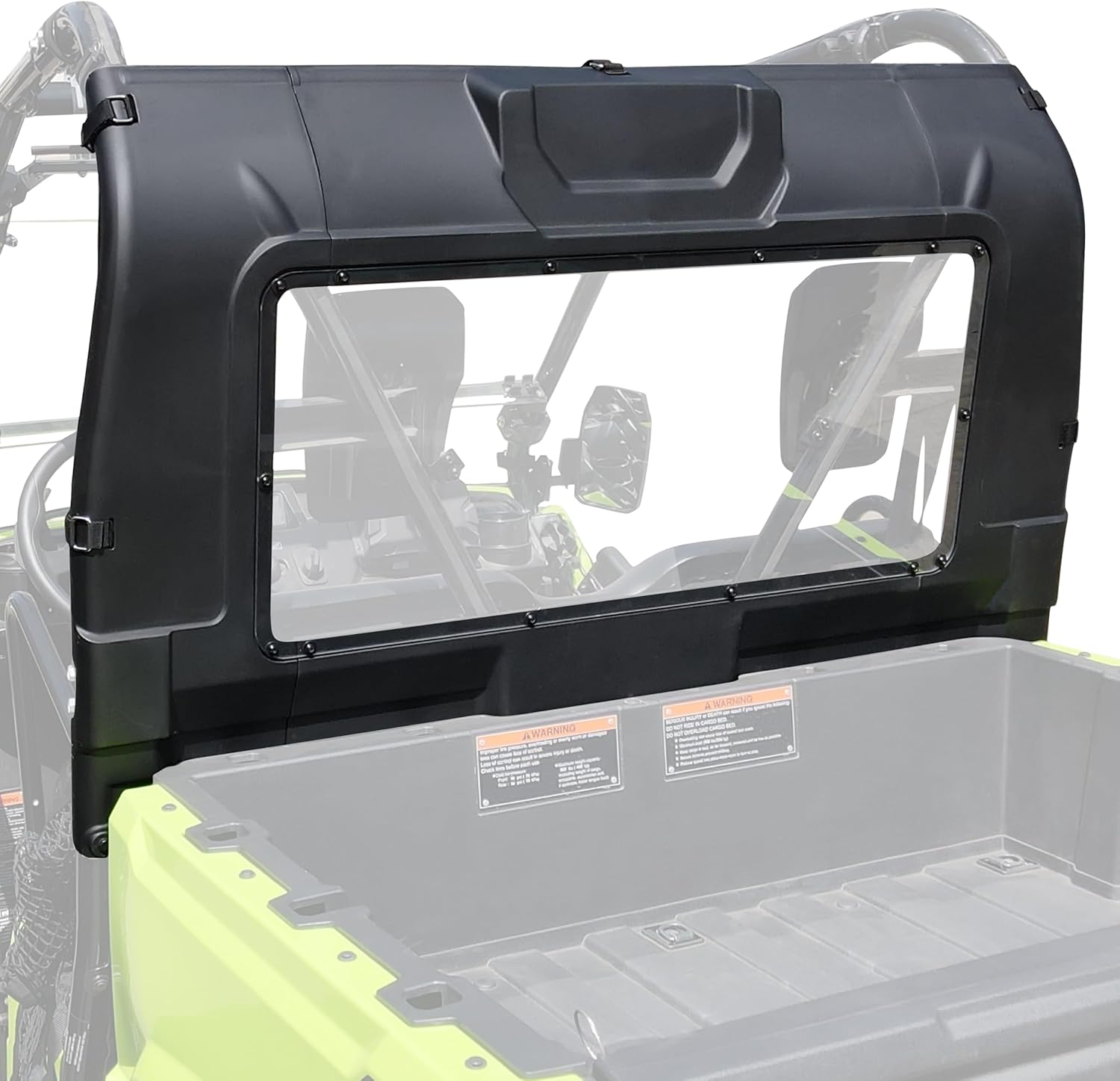 SAUTVS Rear Window Compatible with Honda Pioneer 520 2021-2025 / Pioneer 500 2015-2023, Full Edge Coverage Rear Windshield Back Windscreen Compatible with Honda Pioneer 520 500 Accessories