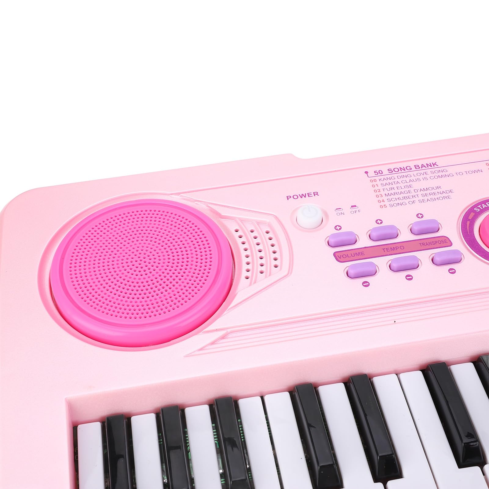 49 Keys Keys Klawiatura Piano 100 Rhythms Tones Dzieci Przenośne cyfrowe instrumenty edukacyjne fortepianu dla dziewcząt chłopcy z mikrofonem