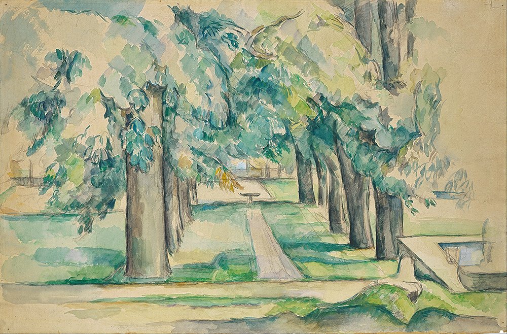 Art Paul Cezanne Avenue of Chestnut Trees reproduction haut de gamme mat