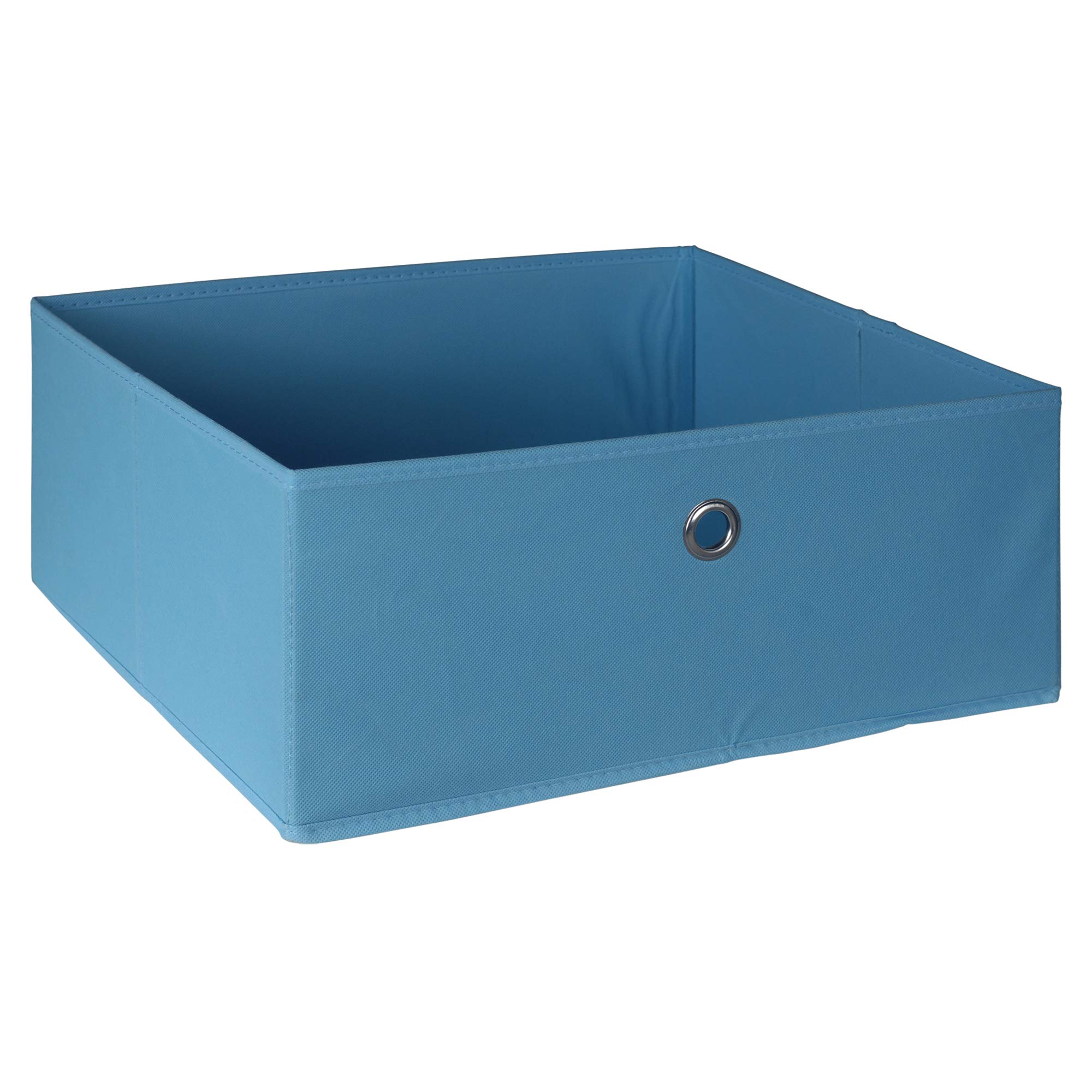 URBNLIVING Collapsible Non Woven Storage Boxes Toys Basket (Light Blue)