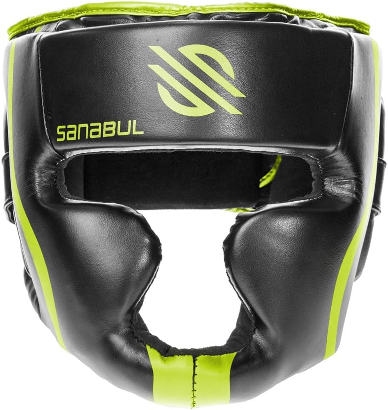 Sanabul Essential Boxing Headgear for Men & Women, Muay Thai MMA Headgear with Protective Padding, Full Face Coverage for Sparring Training