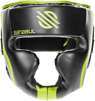 Sanabul Essential Boxing Headgear for Men & Women, Muay Thai MMA Headgear with Protective Padding, Full Face Coverage for Sparring Training