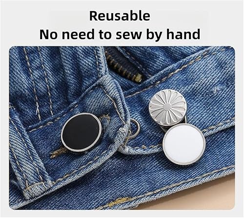 Miniatura 5 de 18 extensores de cuello, extensor de cuello invisible cómodo y de alta calidad, añade 1 pulgada al instante, extensores de botón para hombre,