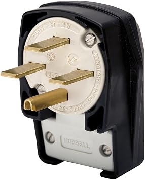HUBBELL HBL8432C AC Plug NEMA 15-30 Male Angled